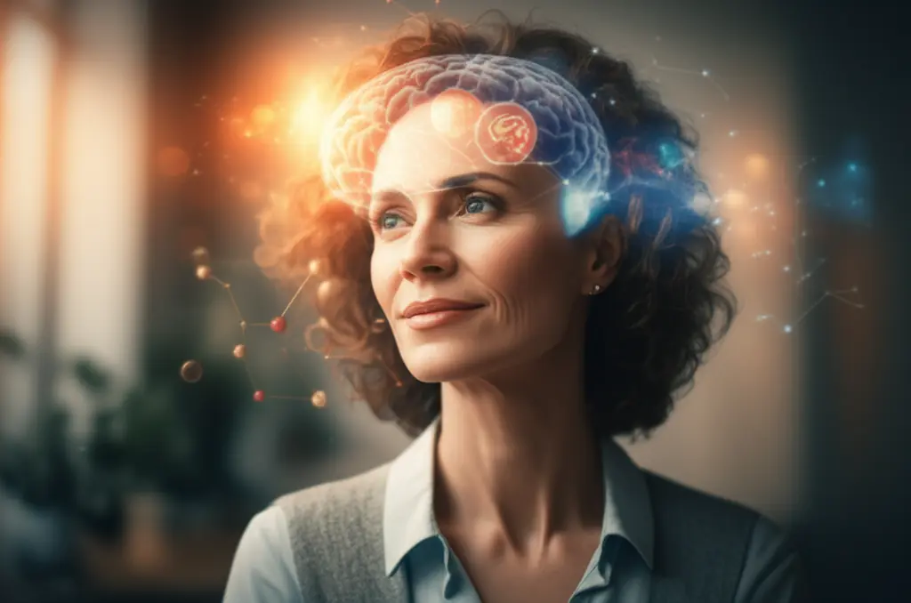 Brain fog in perimenopause showing cognitive function restoration through hormone-focused interventions