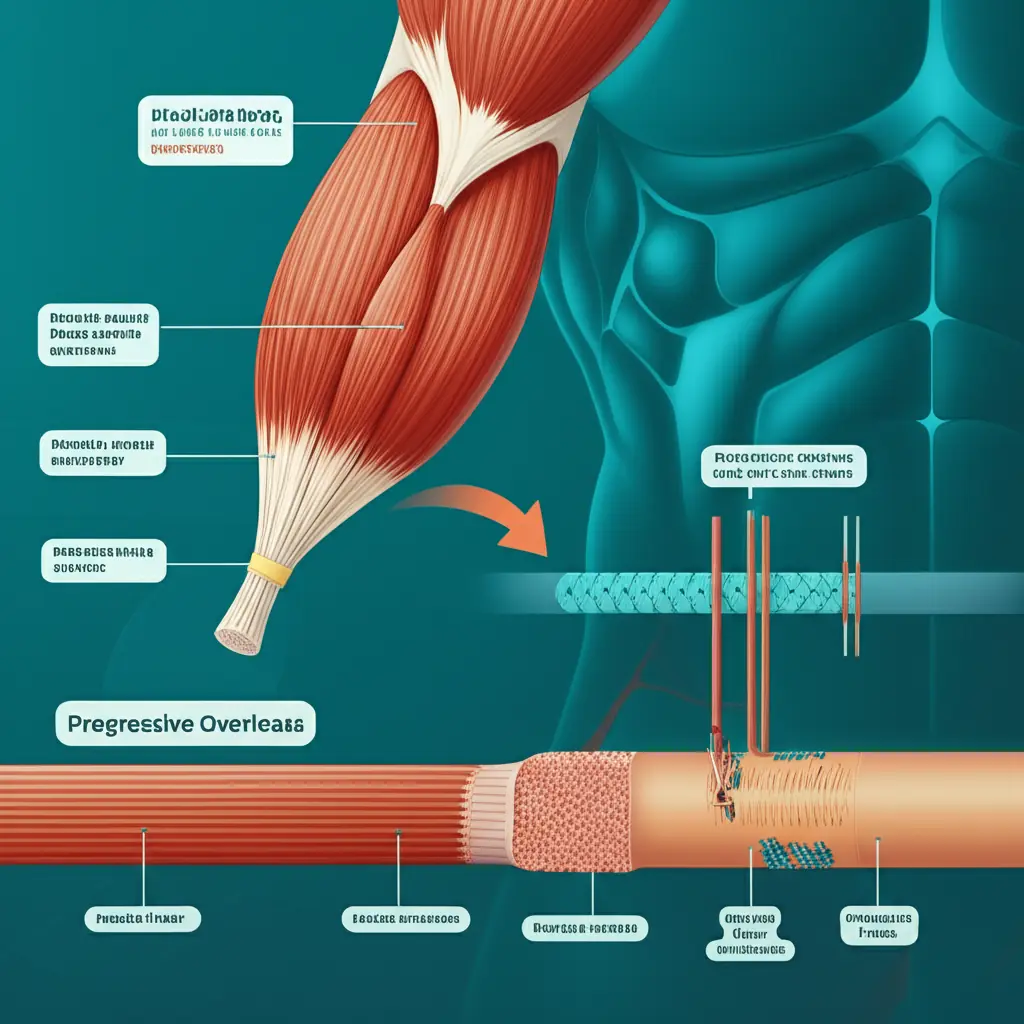 Comparison of male vs female muscle hypertrophy response showing similar relative gains despite hormonal differences