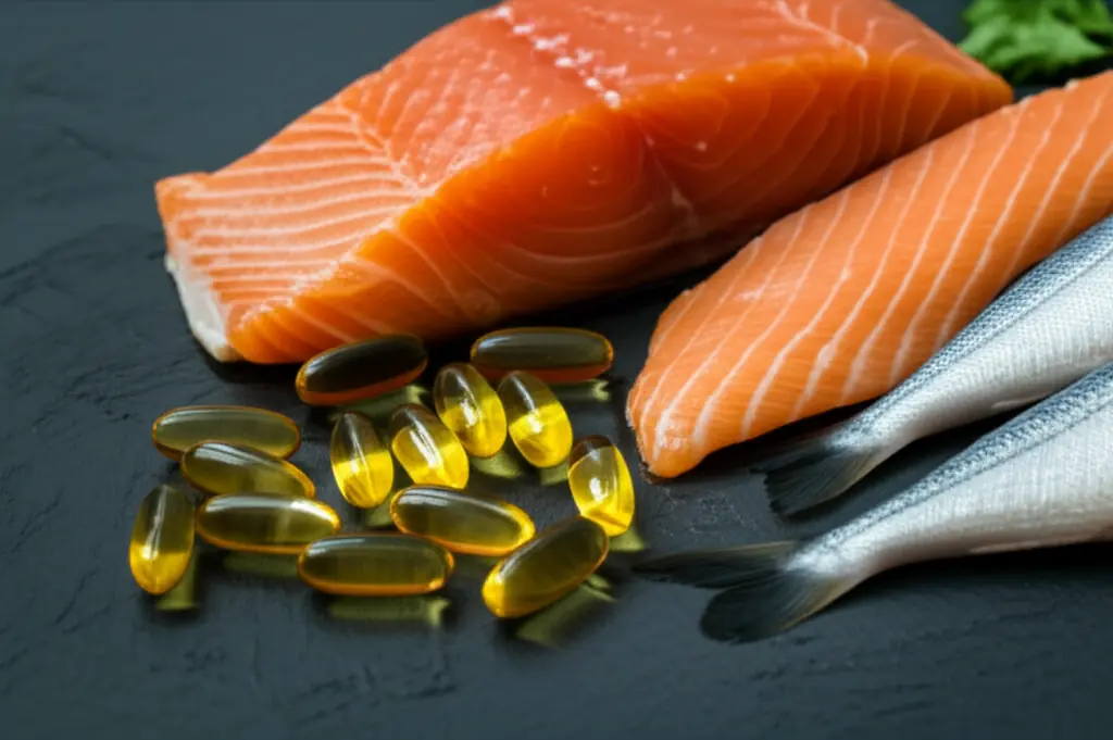 Omega-3 rich fish and supplements - essential fatty acids for heart and brain health