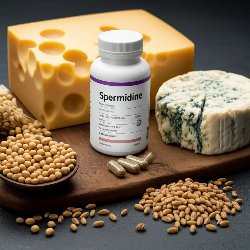 Spermidine from wheat germ and mushrooms - autophagy inducer for cellular renewal and longevity